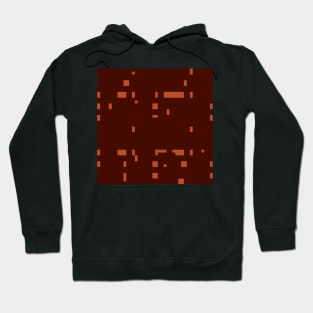 Dark Orthogonal pattern  - Organge brown Hoodie